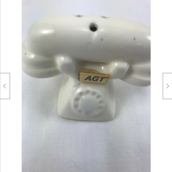 AGT Alberta Government Rotary Telephones White Salt & Black Pepper Shakers 1981 - Picture 8 of 12